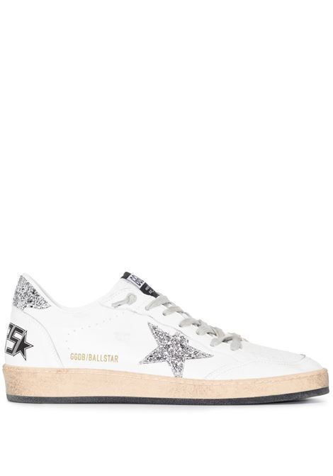 White and grey Ball Star lace-up sneakers - GOLDEN GOOSE -  women GOLDEN GOOSE | GWF00117F00377311325